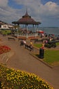 Gazebo in a public park next to seaside at Cobh Ireland Royalty Free Stock Photo